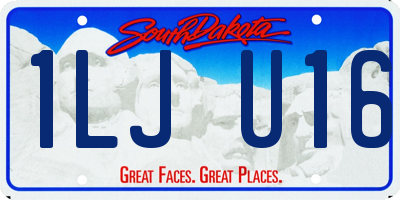 SD license plate 1LJU16