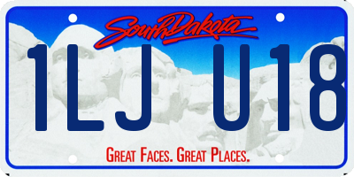 SD license plate 1LJU18