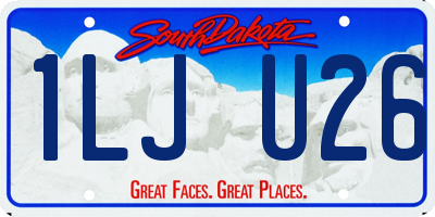 SD license plate 1LJU26