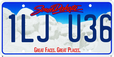 SD license plate 1LJU36