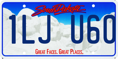 SD license plate 1LJU60