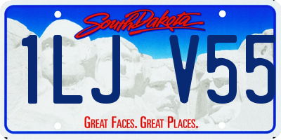 SD license plate 1LJV55