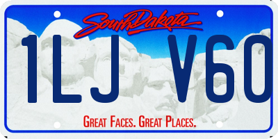 SD license plate 1LJV60