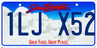 SD license plate 1LJX52