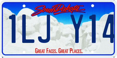 SD license plate 1LJY14