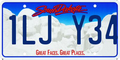 SD license plate 1LJY34