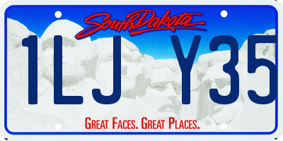 SD license plate 1LJY35