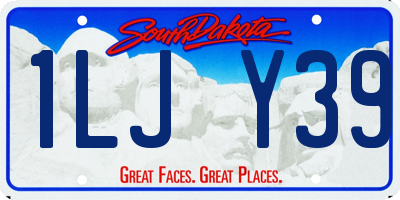 SD license plate 1LJY39