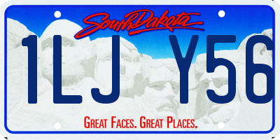 SD license plate 1LJY56