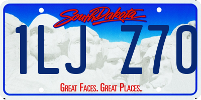 SD license plate 1LJZ70