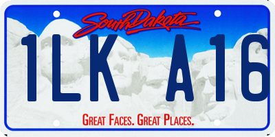 SD license plate 1LKA16
