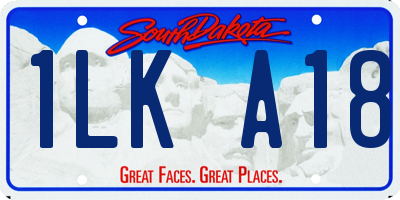 SD license plate 1LKA18