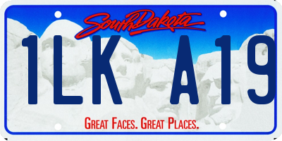 SD license plate 1LKA19