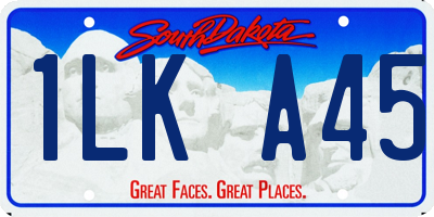 SD license plate 1LKA45
