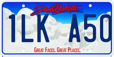 SD license plate 1LKA50