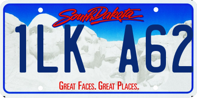 SD license plate 1LKA62