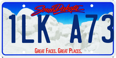 SD license plate 1LKA73