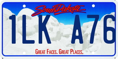 SD license plate 1LKA76
