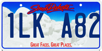 SD license plate 1LKA82