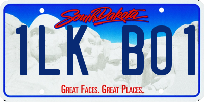 SD license plate 1LKB01