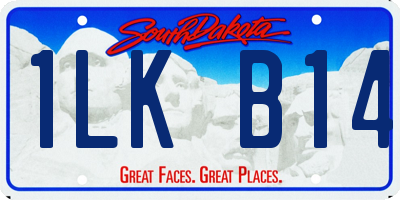 SD license plate 1LKB14