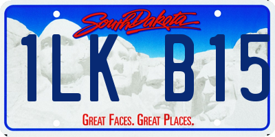 SD license plate 1LKB15
