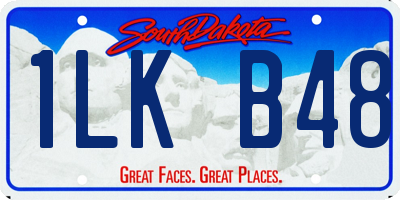 SD license plate 1LKB48