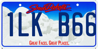 SD license plate 1LKB66