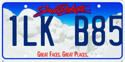 SD license plate 1LKB85