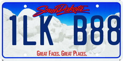 SD license plate 1LKB88