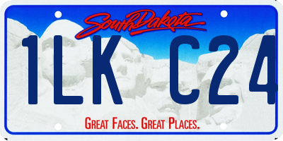 SD license plate 1LKC24