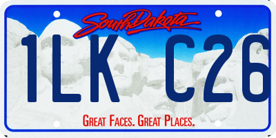 SD license plate 1LKC26