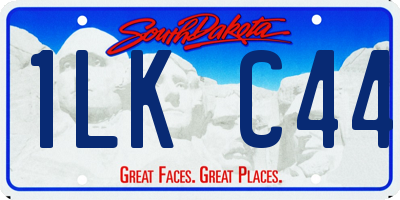 SD license plate 1LKC44