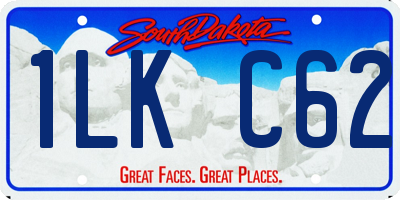 SD license plate 1LKC62