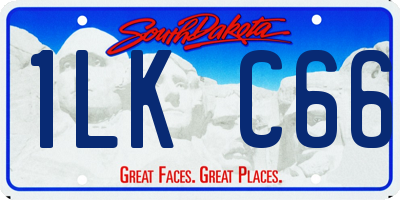 SD license plate 1LKC66