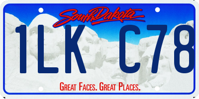 SD license plate 1LKC78