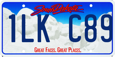 SD license plate 1LKC89