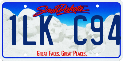 SD license plate 1LKC94
