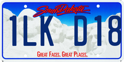 SD license plate 1LKD18