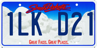 SD license plate 1LKD21