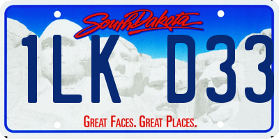 SD license plate 1LKD33