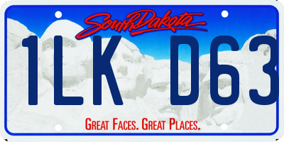 SD license plate 1LKD63