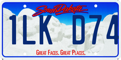 SD license plate 1LKD74
