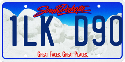 SD license plate 1LKD90