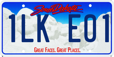 SD license plate 1LKE01