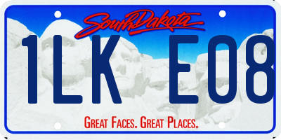 SD license plate 1LKE08