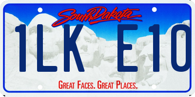 SD license plate 1LKE10