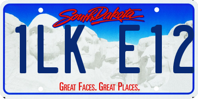 SD license plate 1LKE12