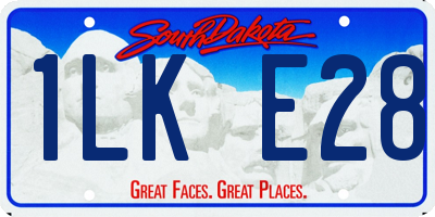 SD license plate 1LKE28