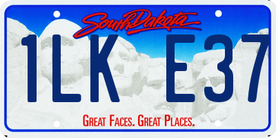 SD license plate 1LKE37